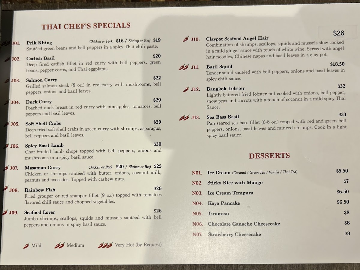 Top Spice Thai & Malaysian Cuisine Menu - Image 2