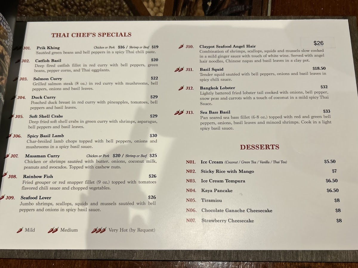 Top Spice Thai & Malaysian Cuisine Menu - Image 4